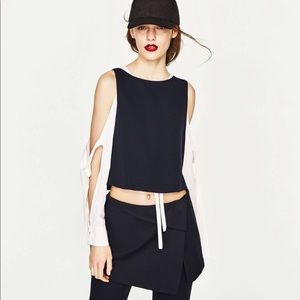 Zara Two-Piece Contrast Top